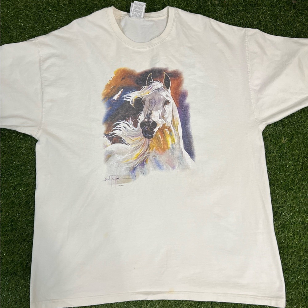 🔥 Vintage 90's Eden Lane Oversized Horse Shirt Mens Size XL 🔥